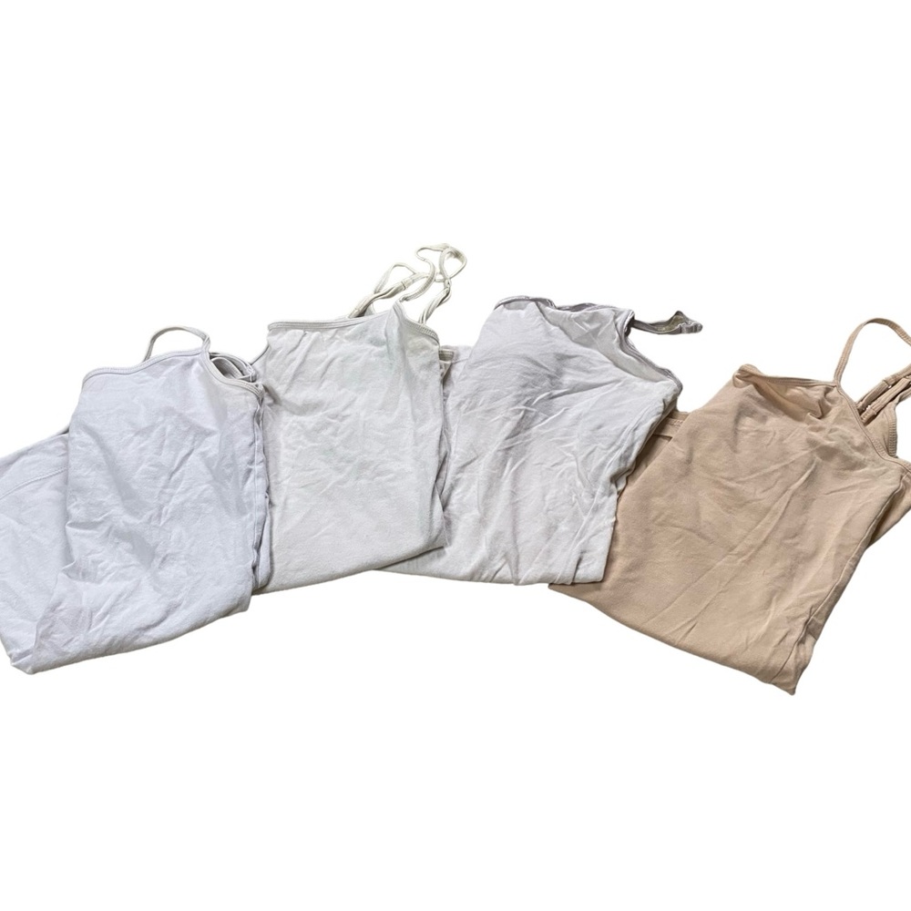 Aeropostale White & Beige Cami Tank Tops Set Of 4 Size Medium
